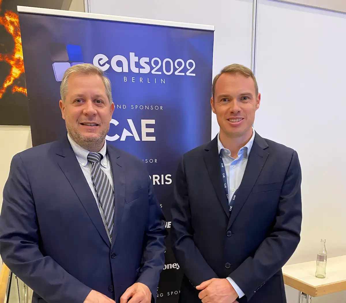 Empower founders, Captain Ignacio Gallego and Captain Andy Mitchell FRAeS at the Halldale EATS 2022 conference in Berlin